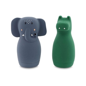 Mrs. Elephant & Mr Crocodile Squeezy Animal Bath Toys