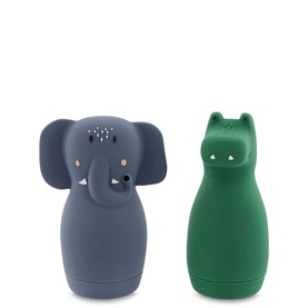 Mrs. Elephant & Mr Crocodile Squeezy Animal Bath Toys