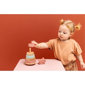 Mrs. Cat Wooden Stacking Toy