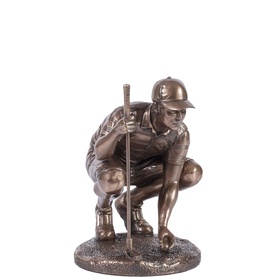 Lining Up The Putt Bronze Ornament