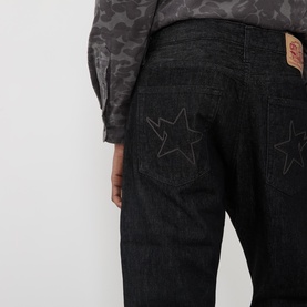 Mid-Rise Straight Leg Jeans