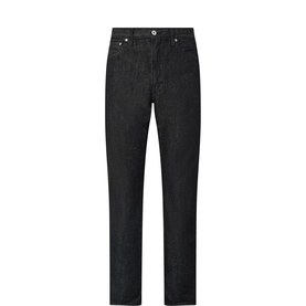 Mid-Rise Straight Leg Jeans