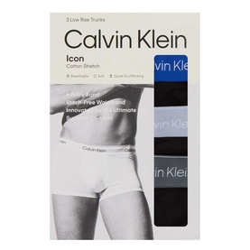 Three-Pack Icon Logo Low Trunks