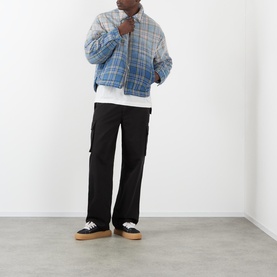 Flannel Plaid Zip Overshirt