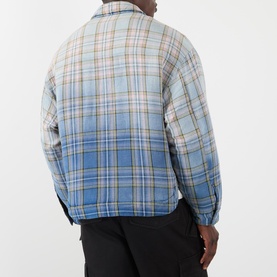 Flannel Plaid Zip Overshirt