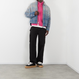 Flannel Plaid Zip Overshirt