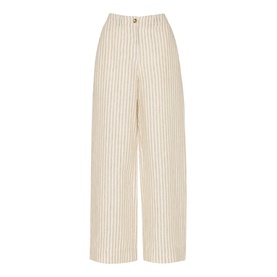 Stripe Wide Leg Trousers
