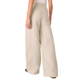 Stripe Wide Leg Trousers