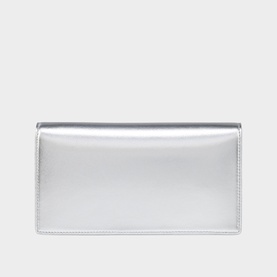 Bettina Metallic Leather Clutch