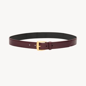 Trapeze Buckle Leather Belt