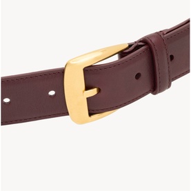 Trapeze Buckle Leather Belt