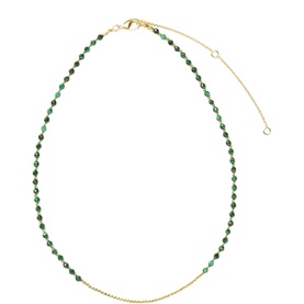Malachite Ibiza Beaded Necklace