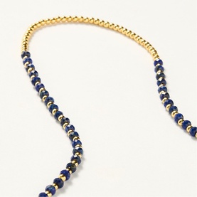 Lapis Lazuli Ibiza Beaded Necklace