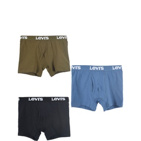 Three-Pack Batwing Logo Boxer Briefs 8-16 Years