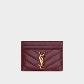 Monogram Embossed Leather Cardholder