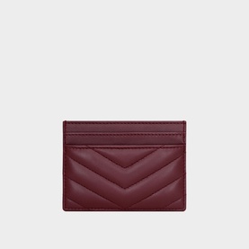 Monogram Embossed Leather Cardholder