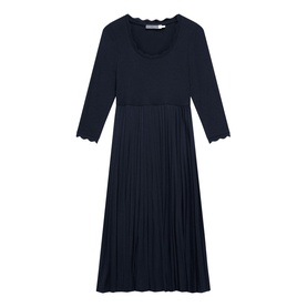 Scallop Pleated Dress