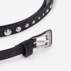 Studded Leather Wrap Around Belt