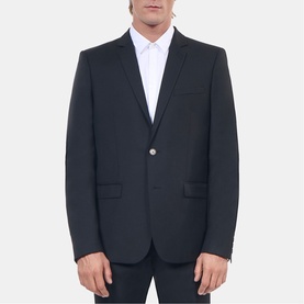 Single-Breasted Wool Blazer