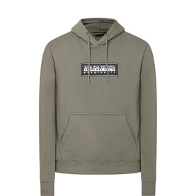 Box Logo Drawstring Hoodie