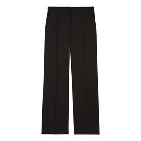 Straight Leg Wool Trousers