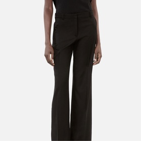 Straight Leg Wool Trousers