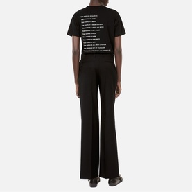 Straight Leg Wool Trousers