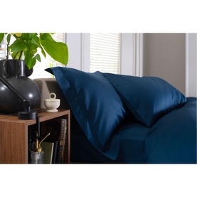 400 Thread Count Sateen Duvet Set Navy