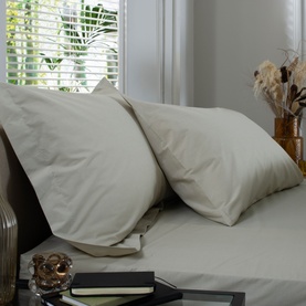 200 Thread Count Cotton Percale Fitted Sheet Taupe