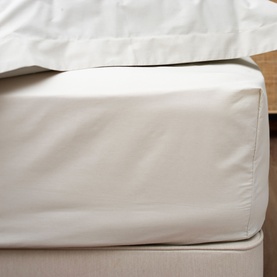 400 Thread Count Sateen Fitted Sheet Natural