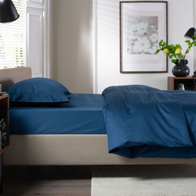 400 Thread Count Sateen Fitted Sheet Navy