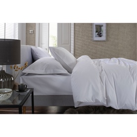 400 Thread Count Sateen Housewife Pillowcase Pair White