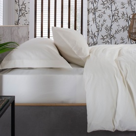 400 Thread Count Sateen Housewife Pillowcase Pair Ecru