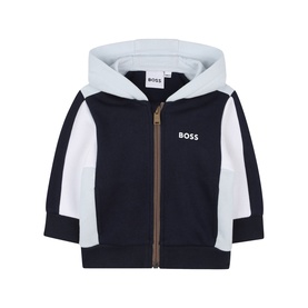 Panel Logo Zip-Up Hoodie