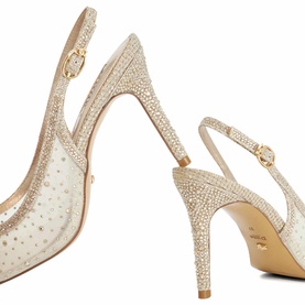 Compassionate Embellished Slingback Courts