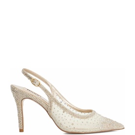 Compassionate Embellished Slingback Courts