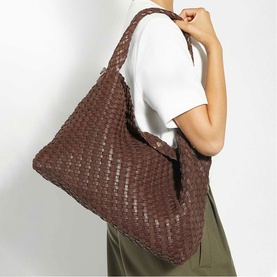 Deliberate Large Woven Shoulder Bag