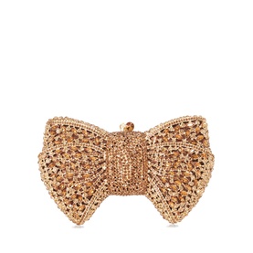 Enchant Diamant&eacute;-Embellished Bow Clutch