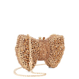 Enchant Diamant&eacute;-Embellished Bow Clutch