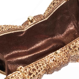 Enchant Diamant&eacute;-Embellished Bow Clutch