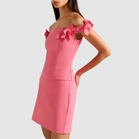 Faye Floral Applique Bardot Top