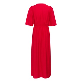 Teri Front Slit Flared Dress