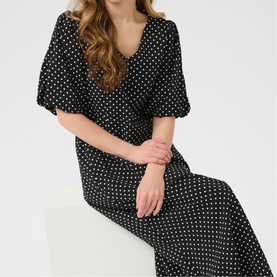 Gwen Polka Dot Flared Dress
