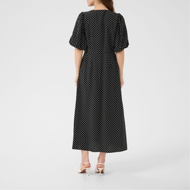 Gwen Polka Dot Flared Dress