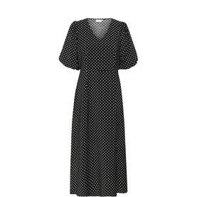 Gwen Polka Dot Flared Dress