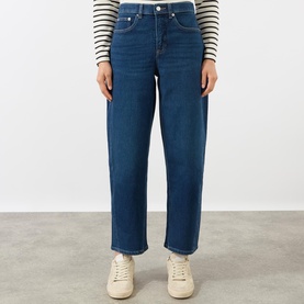 SPANXshape&trade; Authentic 360 High Rise Barrel Leg Jeans