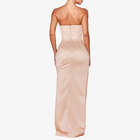 Adrienne Satin Strapless Corset Gown