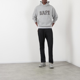 Rhinestone Embellished Logo Hoodie