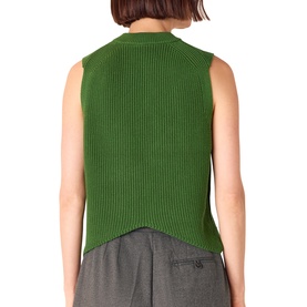 V-Back Ribbed Tank Top