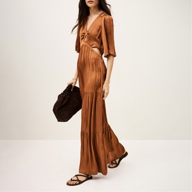 Clyma Cut-Out Flared Dress